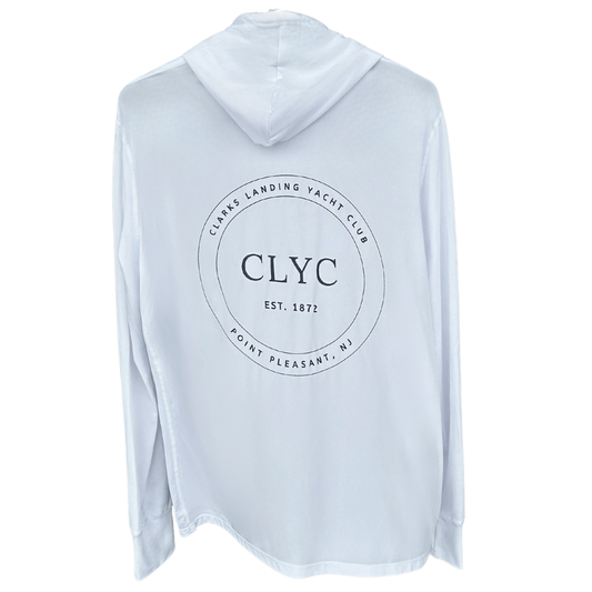 CLYC White Hooded Sun Shirt