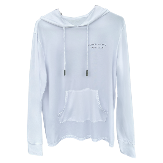 CLYC White Hooded Sun Shirt